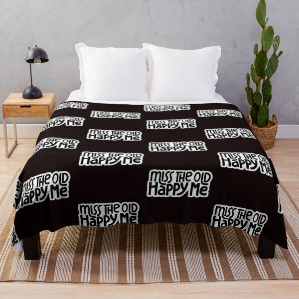 Item preview, Miss The Old Happy Me Wording Text Quote Saying designed and sold by WearWolfDesigns.