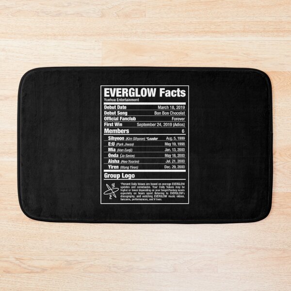 Item preview, EVERGLOW Kpop Nutritional Facts 2 designed and sold by skeletonvenus.