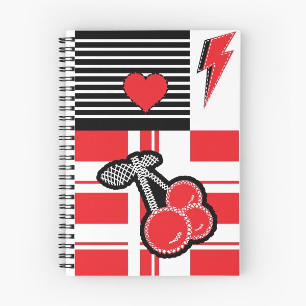Item preview, Plaid Star Cherries Lightning Bolt Heart Red Black and White  designed and sold by J Teachey.