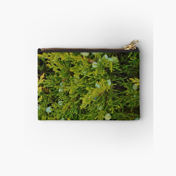 Item preview, Evergreen Juniper Tree Branches And Berries Photo Fabric Pattern Vertical designed and sold by H3designs.