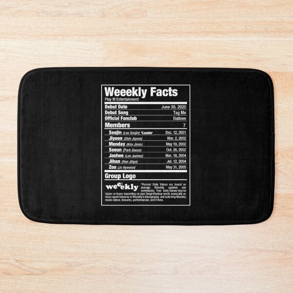 Item preview, Weeekly Kpop Nutritional Facts 2 designed and sold by skeletonvenus.