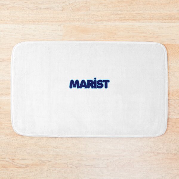 Item preview, Marist Navy and Baby Blue Bubble Letter Logo designed and sold by katiemarielle.