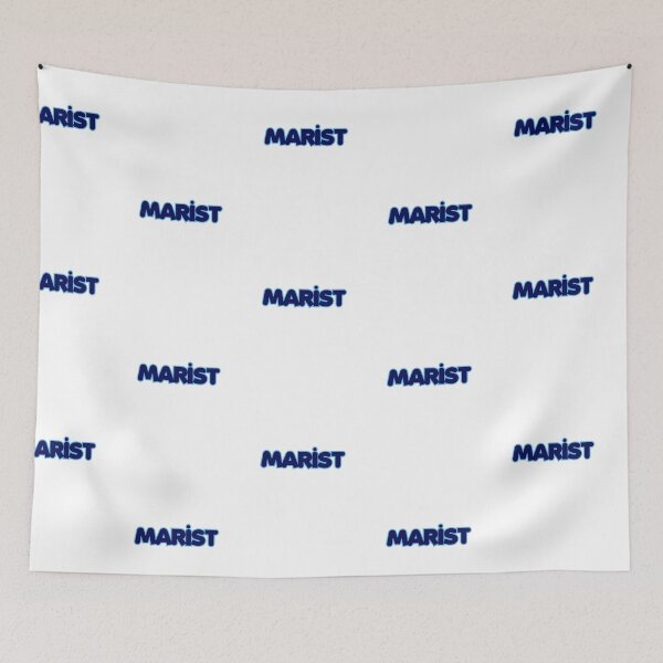 Item preview, Marist Navy and Baby Blue Bubble Letter Logo designed and sold by katiemarielle.