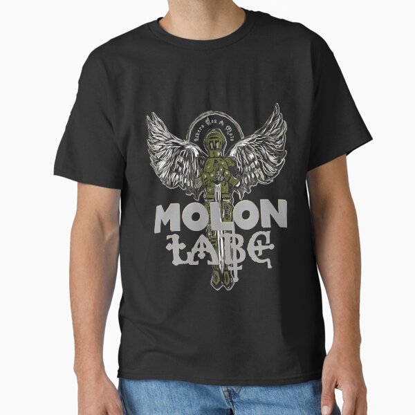 Molon Labe- Libera Nos A Malo - Light Grey Font for Dark coloured items! Classic T-Shirt