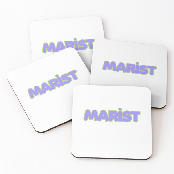Item preview, Marist Purple and Green Retro Bubble Letter Logo designed and sold by katiemarielle.