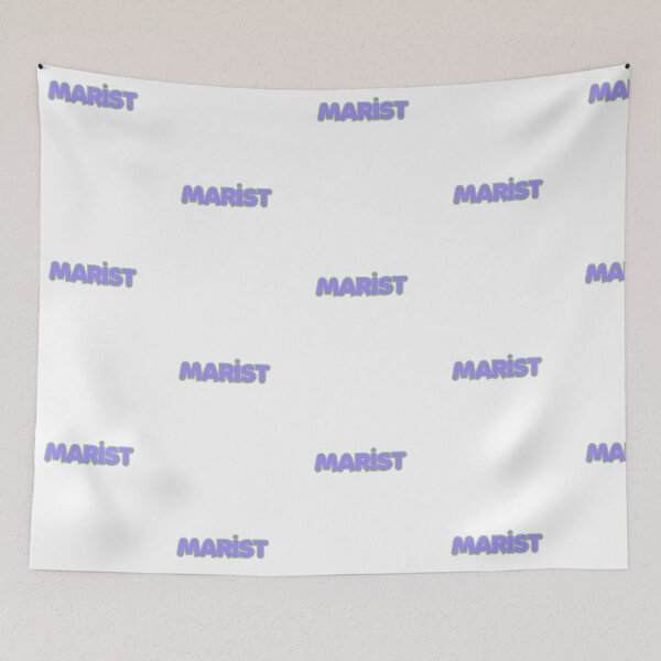Item preview, Marist Purple and Green Retro Bubble Letter Logo designed and sold by katiemarielle.