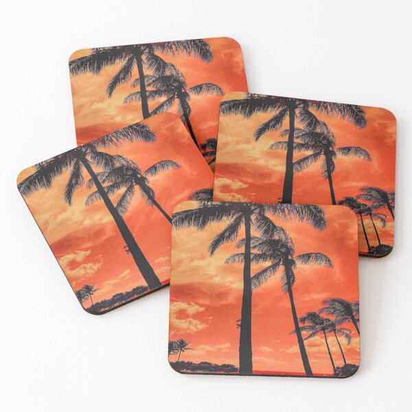 Item preview, palm trees on a blood fond designed and sold by Mariocii.