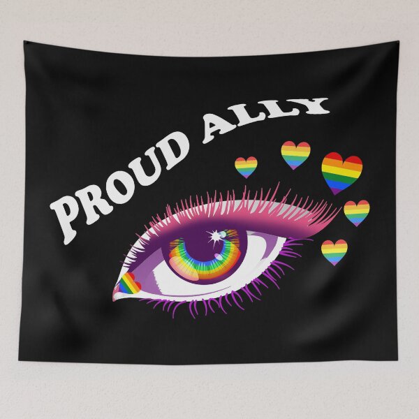 Item preview, Proud Ally Eye LGBTQ Sign  designed and sold by aronia.