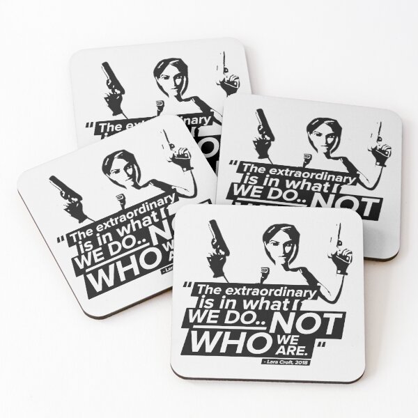 Item preview, The Extraordinary Is In What We Do! - Lara Croft Quote designed and sold by Chris Pierre Art.