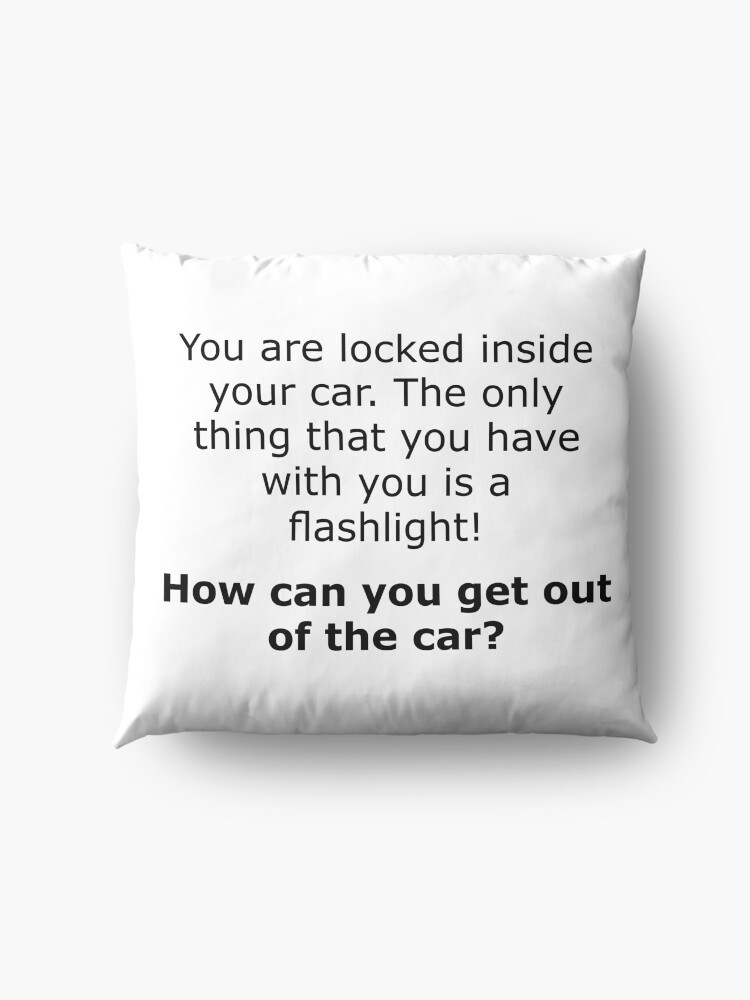 Alternate view of Complex Riddle - Escape From The Car Series Floor Pillow