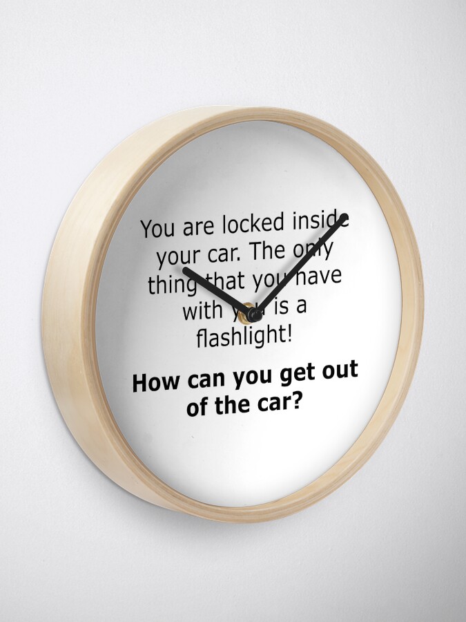 Alternate view of Complex Riddle - Escape From The Car Series Clock