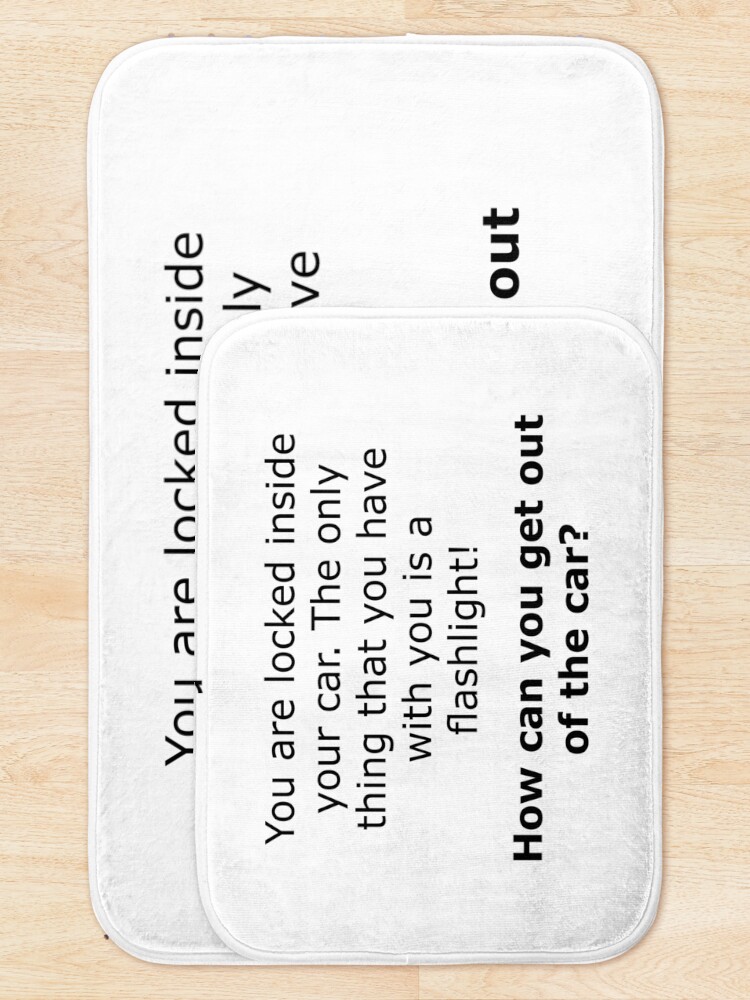 Alternate view of Complex Riddle - Escape From The Car Series Bath Mat