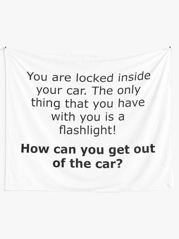 Alternate view of Complex Riddle - Escape From The Car Series Tapestry