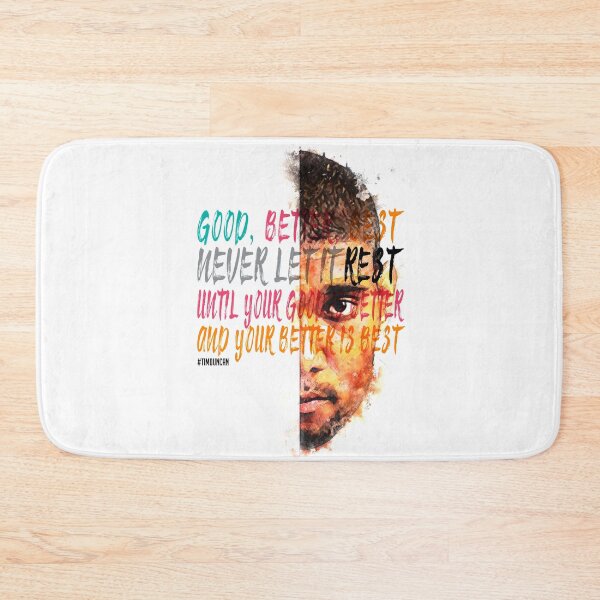 Item preview, Tim Duncan Inspiration Saying Motivational Quote Watercolor sketching Positive quote:Good, better, best. Never let it rest. Until your good is better and your better is best. designed and sold by scribblelife.