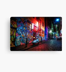 Evening in Hosier Lane Canvas Print