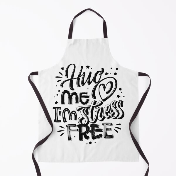 Item preview, Mental Health Support Hug Me I'm Stress Free Black & White Quote Saying Text designed and sold by WearWolfDesigns.