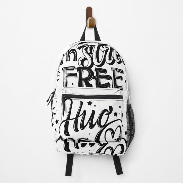 Item preview, Mental Health Support Hug Me I'm Stress Free Black & White Quote Saying Text designed and sold by WearWolfDesigns.