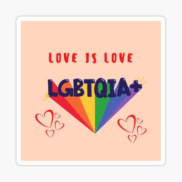 Lgbtqia Pride Month Love Is Love Sticker For Sale By Elenaartx Redbubble 3166