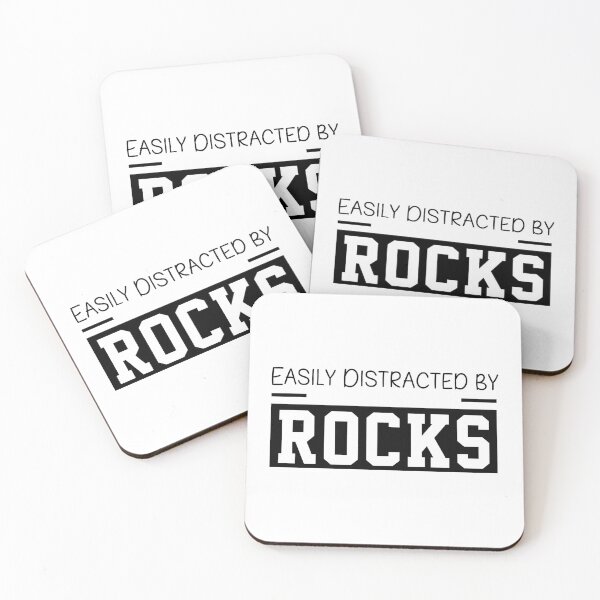 Item preview, Easily Distracted by Rocks , Gifts Geology , I like rocks lover, rock collecting ,  father's Day  , Funny Graphic, designed and sold by joygift369.