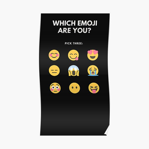 Emoji World Emoji Day Funny Shy Love Crying Surprise Poster For