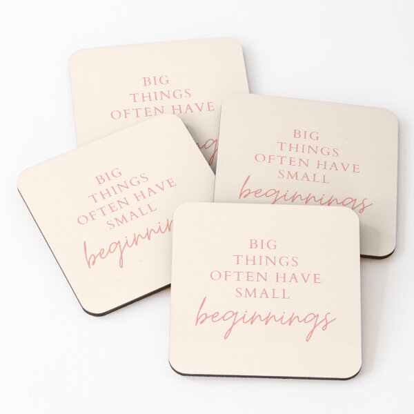 Item preview, Big things often have small beginnings inspirational quote motivational mental health slogans strong women savage classy life motto minimalist short words quotes positivity success sayings 6 designed and sold by Inside Head.