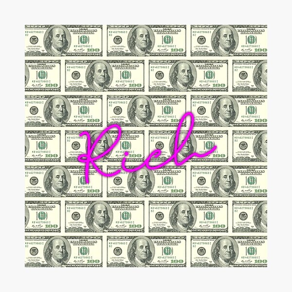 dollars rich neon photographic print for sale by chrctrassassin redbubble