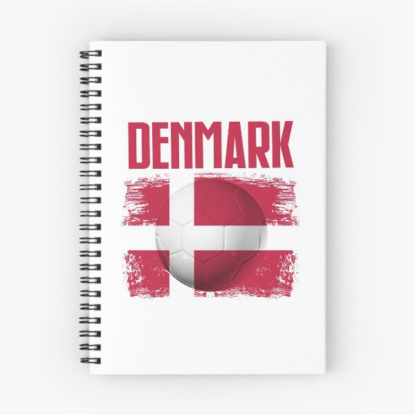 Item preview, Denmark Danmark European Football 2020 Red on White designed and sold by Uppercase Tees.