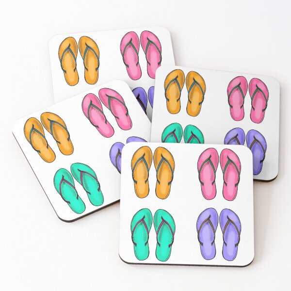 Item preview, Colorful flipflops designed and sold by PurpleTurtle8.