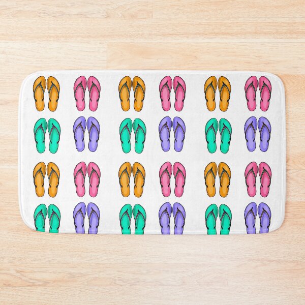 Item preview, Colorful flipflops designed and sold by PurpleTurtle8.