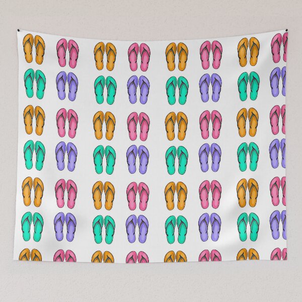 Item preview, Colorful flipflops designed and sold by PurpleTurtle8.