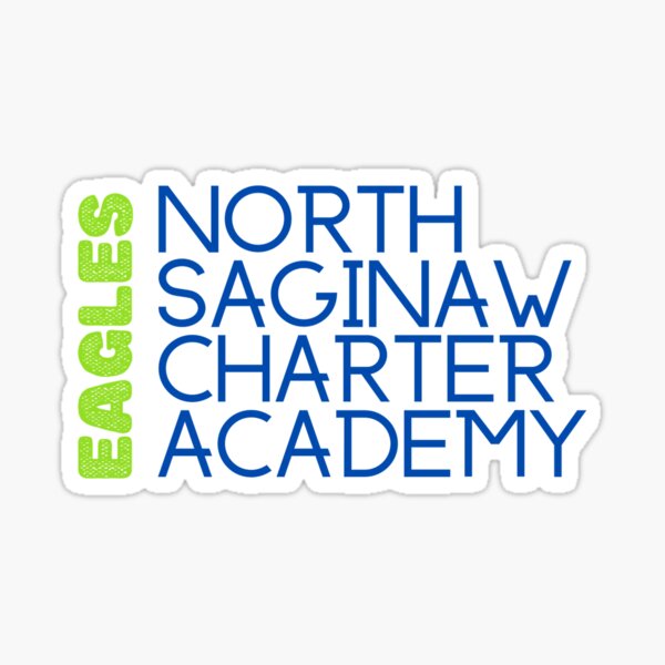 "North Saginaw Charter Academy Eagles" Sticker for Sale by stacygeorges