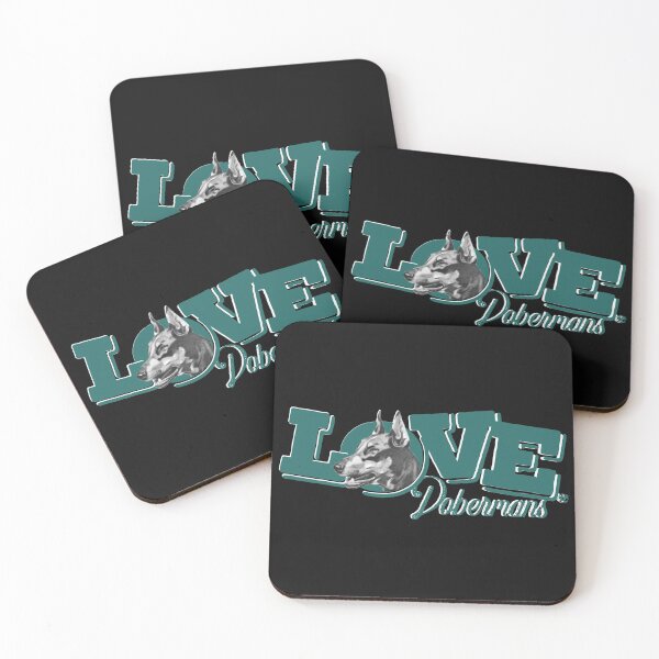 Item preview, Love Dobermans Green Design designed and sold by LifeCrush.