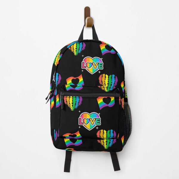 Item preview, LGBTQ+ Pride Rainbow Heart Love Design designed and sold by HolidayTees.