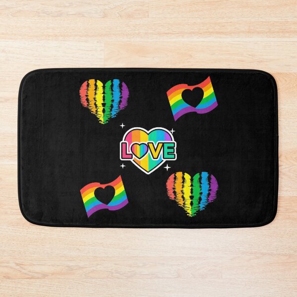 Item preview, LGBTQ+ Pride Rainbow Heart Love Design designed and sold by HolidayTees.