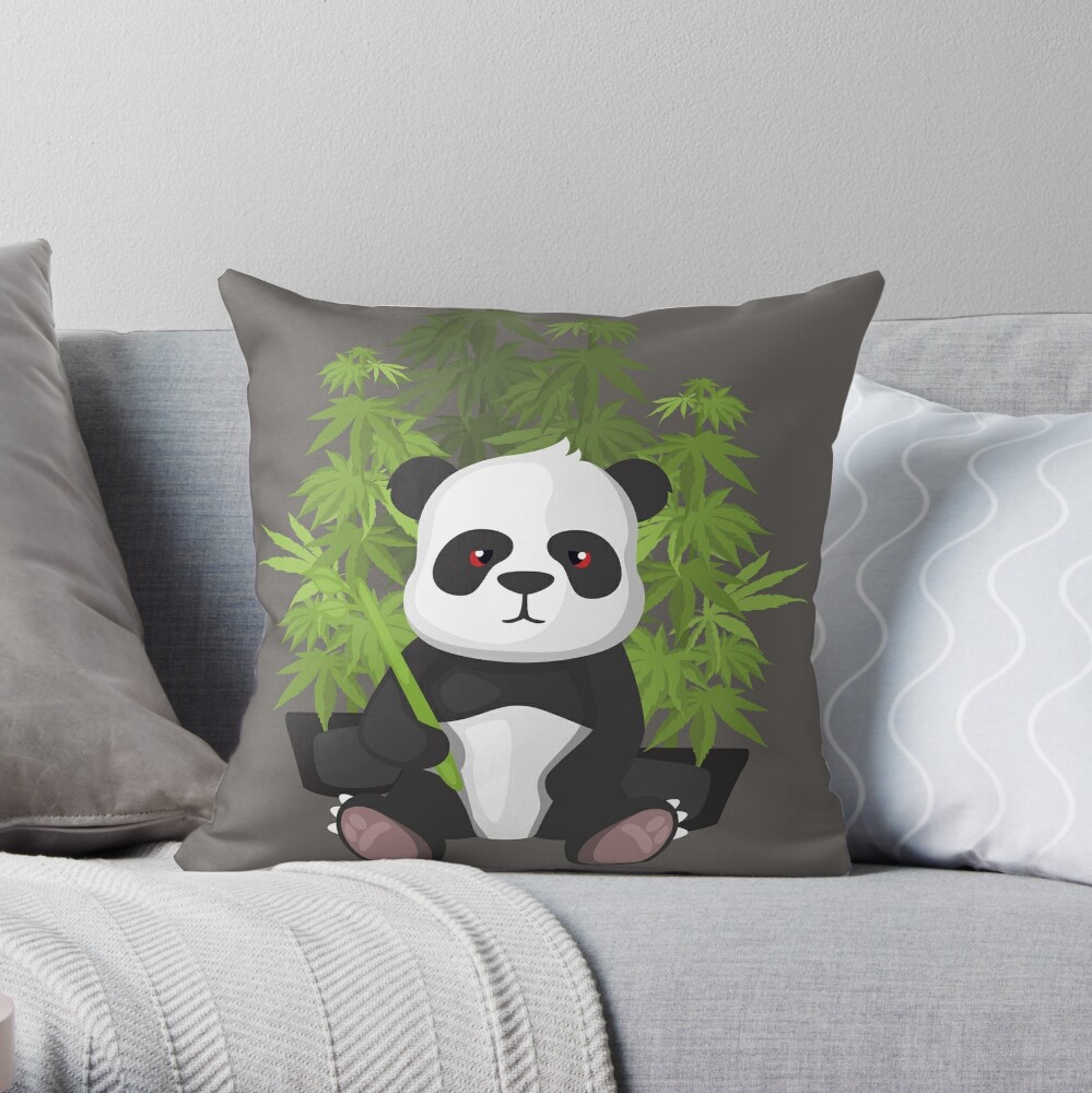 panda throw pillow