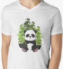 High panda Men's V-Neck T-Shirt