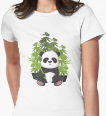 High panda Women's Fitted T-Shirt