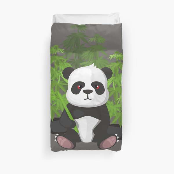 High panda Duvet Cover