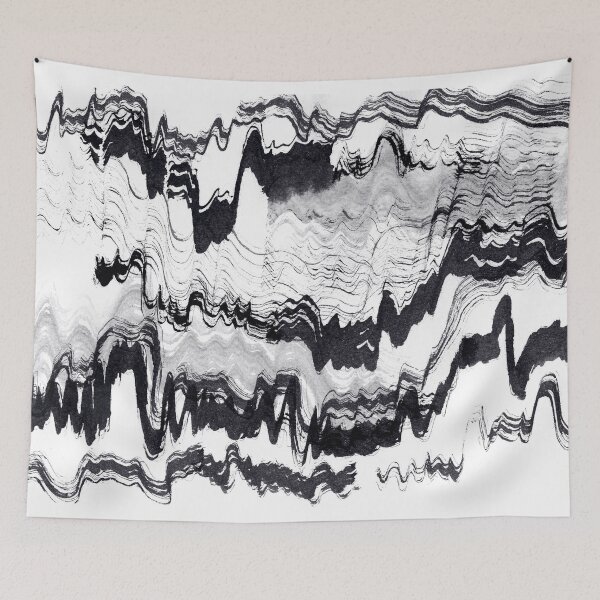 Item preview, ink explorations (078) - abstract black india ink painting designed and sold by expl-rations.