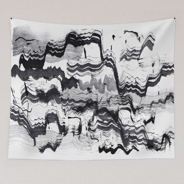 Item preview, ink explorations (079) - abstract black india ink painting designed and sold by expl-rations.