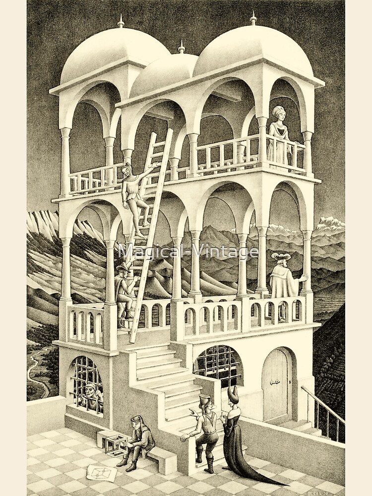 Disover M.C. Escher - Belvedere, 1958 Canvas