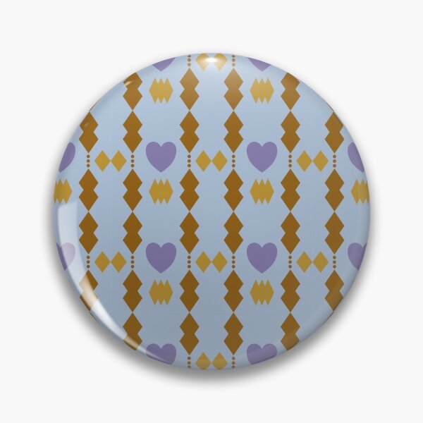 Item preview, Violet hearts with brown tribal patterns on sky blue background designed and sold by kasamuDX.