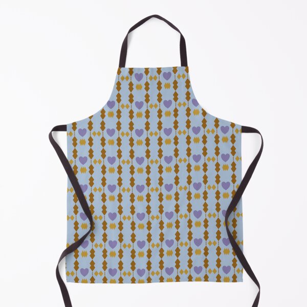 Item preview, Violet hearts with brown tribal patterns on sky blue background designed and sold by kasamuDX.