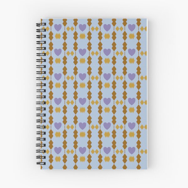 Item preview, Violet hearts with brown tribal patterns on sky blue background designed and sold by kasamuDX.