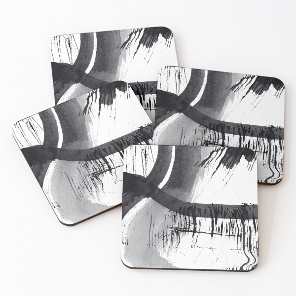 Item preview, ink explorations (080) - abstract black india ink painting designed and sold by expl-rations.