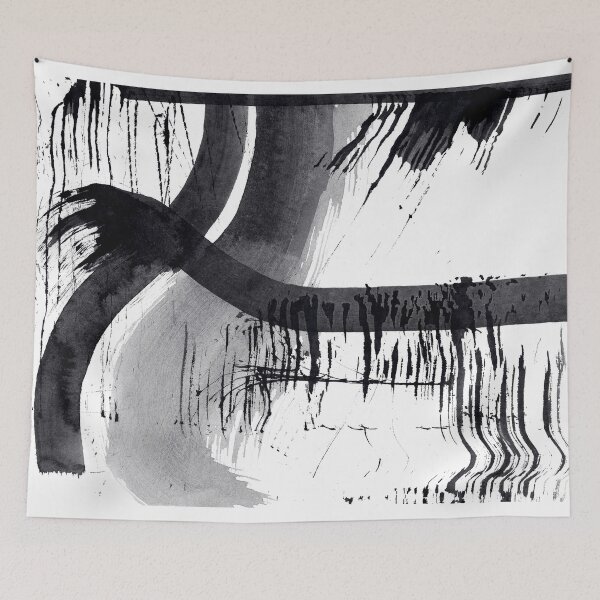 Item preview, ink explorations (080) - abstract black india ink painting designed and sold by expl-rations.