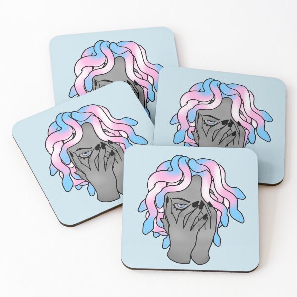 Item preview, Medusa the Innocent - Trans Pride designed and sold by rollingtape.
