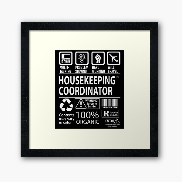 Item preview, Housekeeping Coordinator T Shirt - Multitasking Job Gift Item Tee designed and sold by enstacee75.