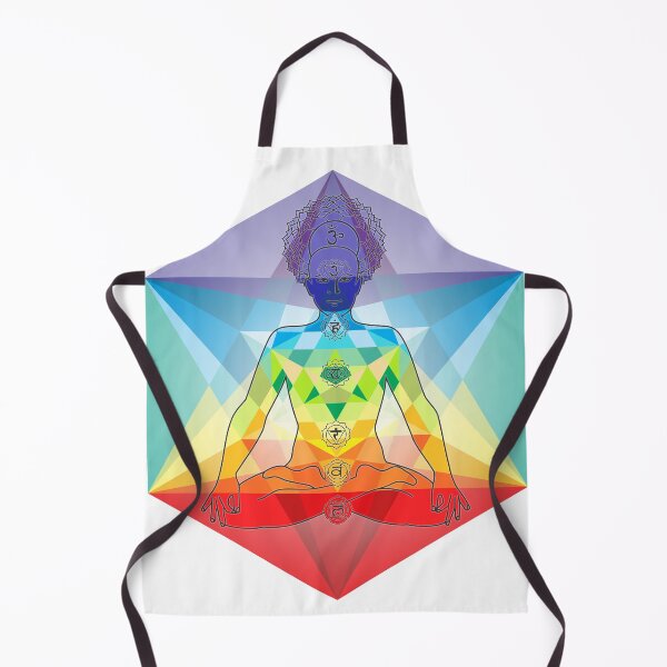 Artikelvorschau, Geometrischer Mann mit den Farben der Chakren entworfen und verkauft von MandalaSoul.