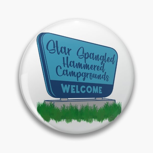 Item preview, Star Spangled Hammered Campgrounds designed and sold by RooBooCo.